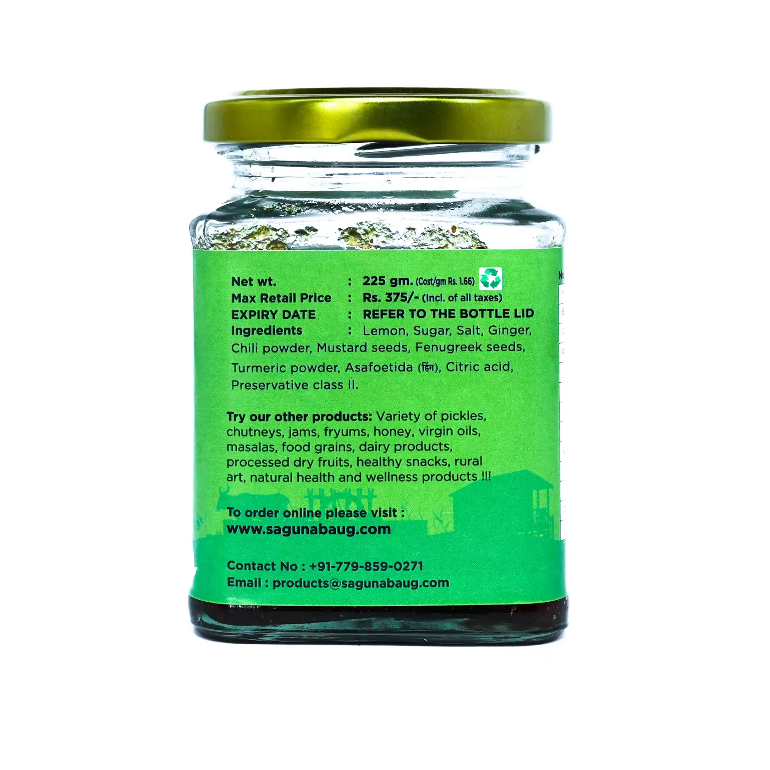 Sweet & Sour Lemon Pickle (लिंबाचे आंबट-गोड लोणचे) - 225 gm - Image 2