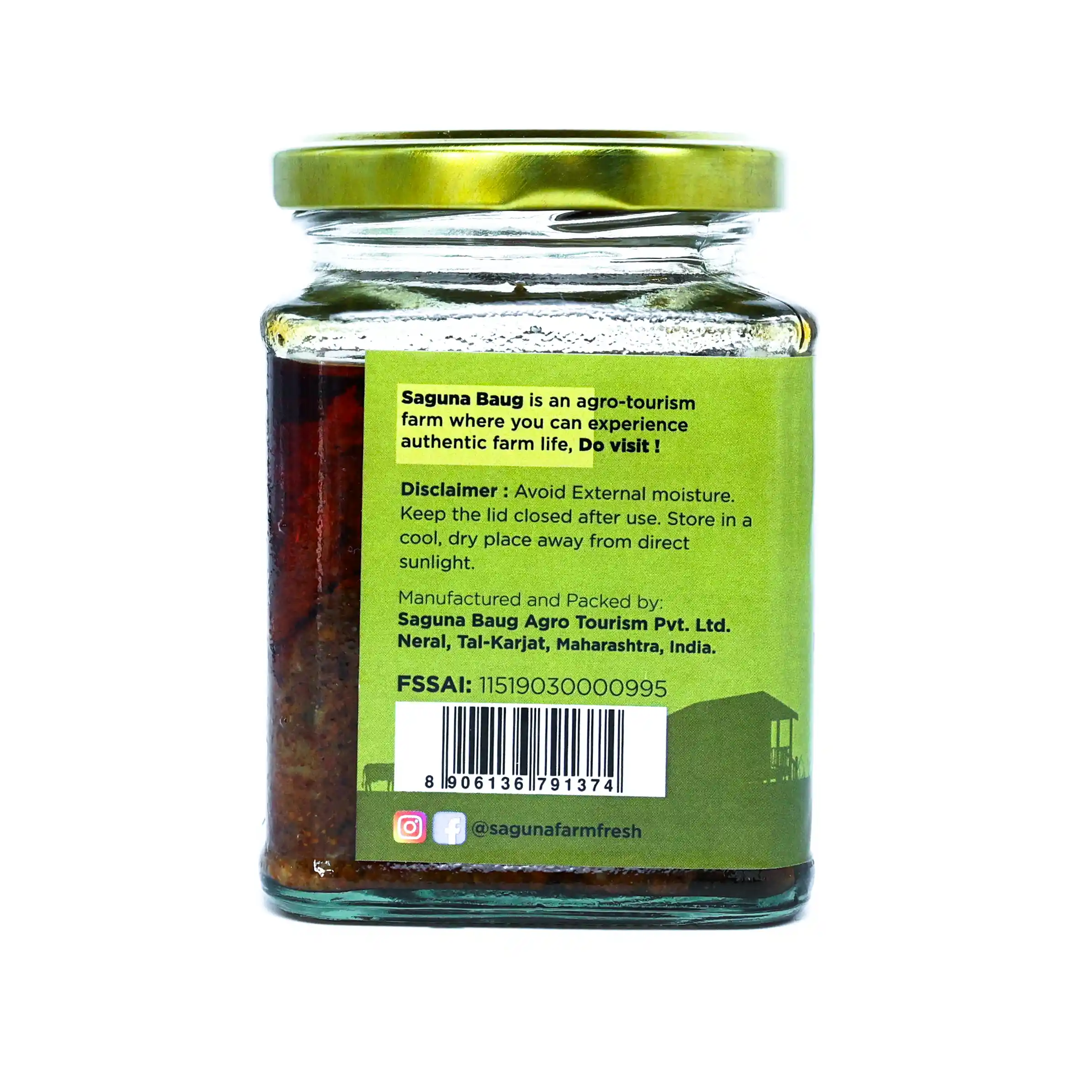 North Indian Raw Mango Pickle (उत्तर भारतीय कैरी लोणचे) - 225 gm - Image 3