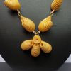Bamboo Shell Design Necklace - Image 2