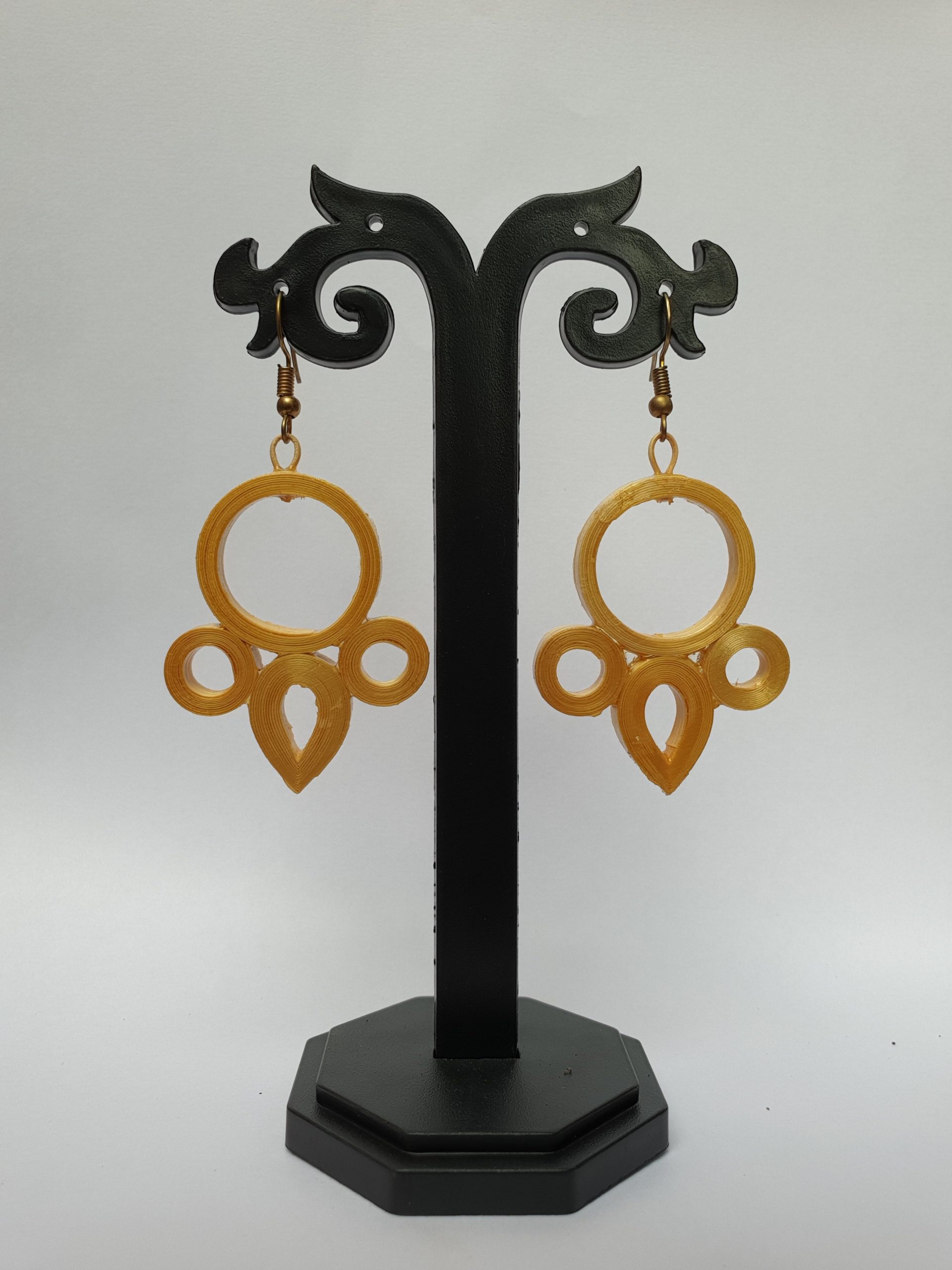 Bamboo Rangoli Earrings