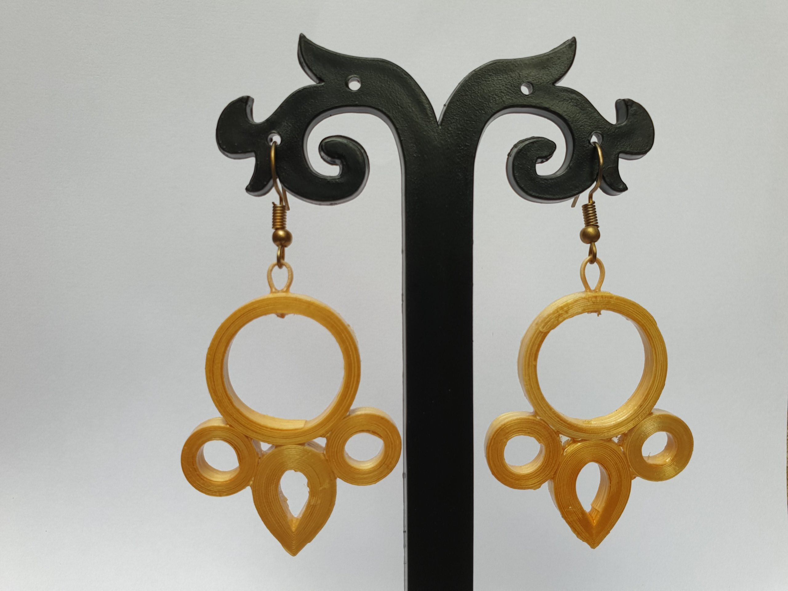 Bamboo Rangoli Earrings - Image 2