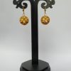 Bamboo Star on Round Earrings