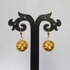 Bamboo Star on Round Earrings - Image 2