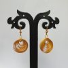 Bamboo Peacock Eye Earrings #1 - Image 2