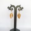 Bamboo Peacock Eye Earrings #2