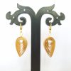Bamboo Peacock Eye Earrings #2 - Image 2