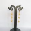 Bamboo Three Diamond Earrings