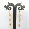 Bamboo Three Diamond Earrings - Image 2