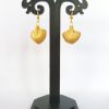 Bamboo Queen Scallop Shape Earrings