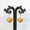 Bamboo Queen Scallop Shape Earrings - Image 2