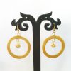 Bamboo Lanthern in Round Earrings - Image 2