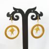 Bamboo Fish in Round Earrings - Image 2