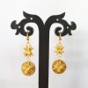 Bamboo Two Star N Round Earrings - Image 2