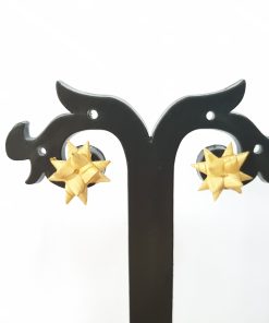 Alternative view of Bamboo Star Stud Earrings