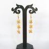 Bamboo Three Star Drop Earrings