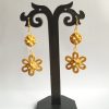 Bamboo Daisy Flower Earrings