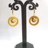 Bamboo Two Round N Star Earrings