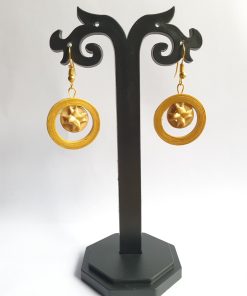 Alternative view of Bamboo Two Round N Star Earrings