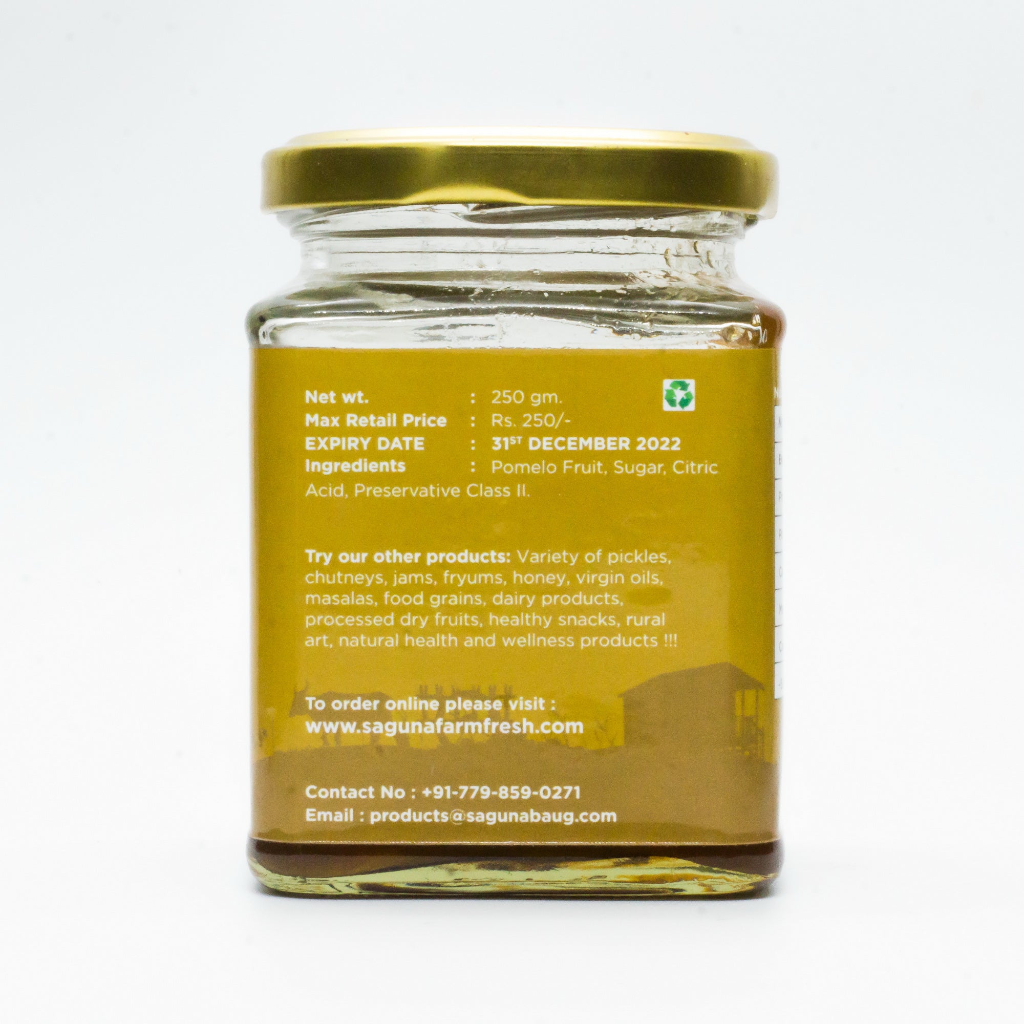 Pomelo Fruit Marmalade (पपनस मुरांबा) - 250 gm - Image 4