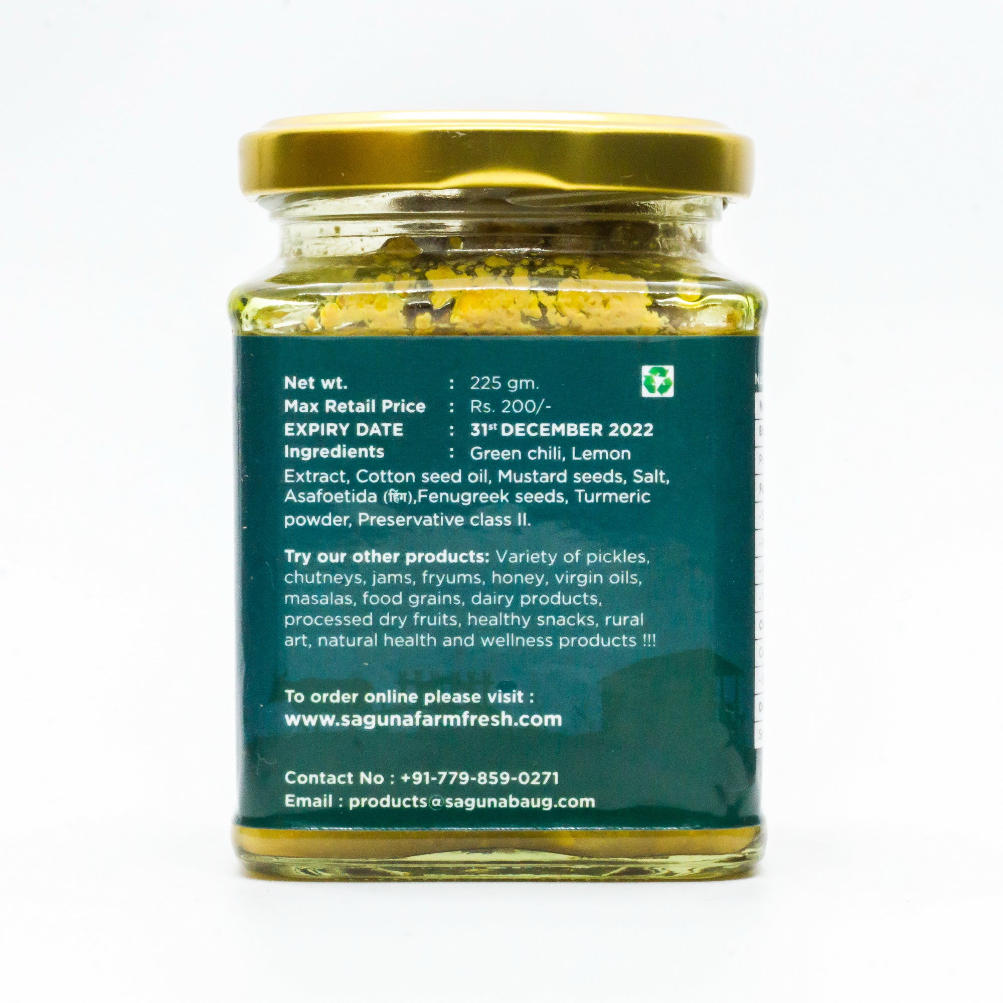 Green Chilli Pickle (मिरचीचे लोणचे) - 225 gm - Image 4