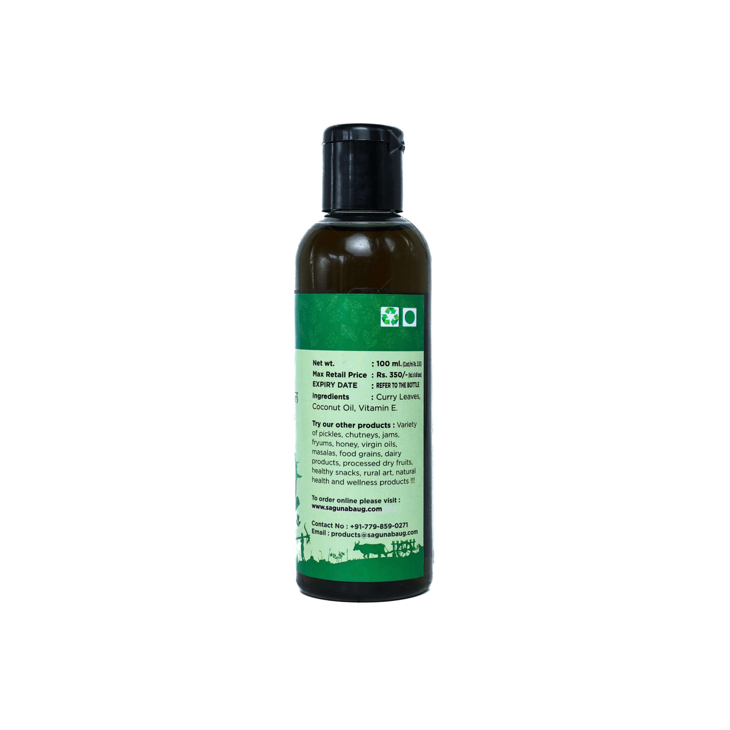 Curry Leaves Hair Oil (कढीपत्ता तेल) 100ml - Image 2
